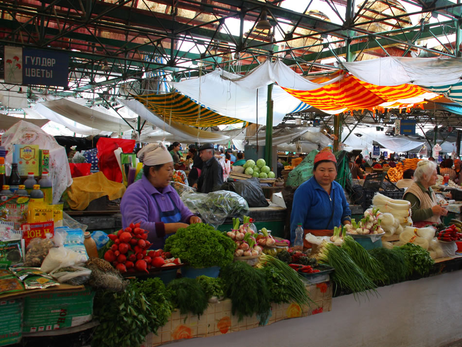 bazar en Bishkek kirghizistan