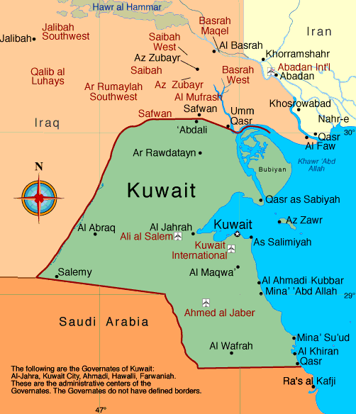 carte de koweit