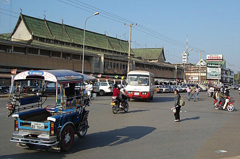 Morning market Laos