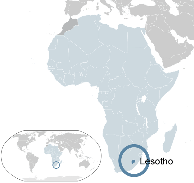 ou se trouve Lesotho