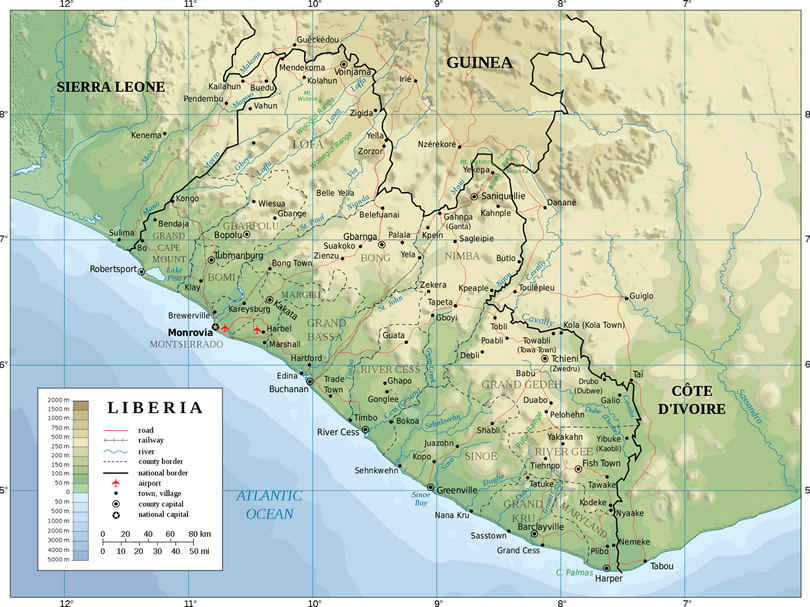 carte de liberia