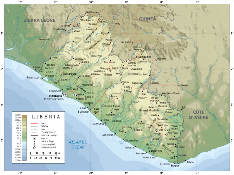 carte de liberia