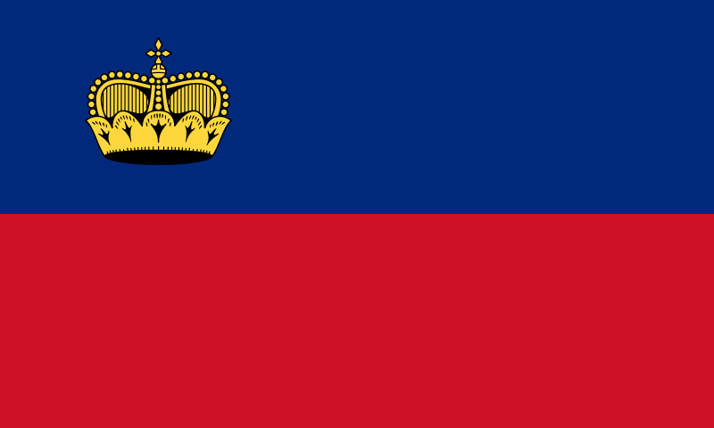 Liechtenstein Drapeau
