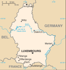 Luxembourg carte