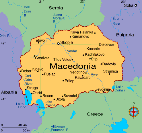 carte de Macedoine