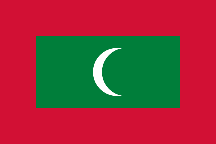Maldives drapeau