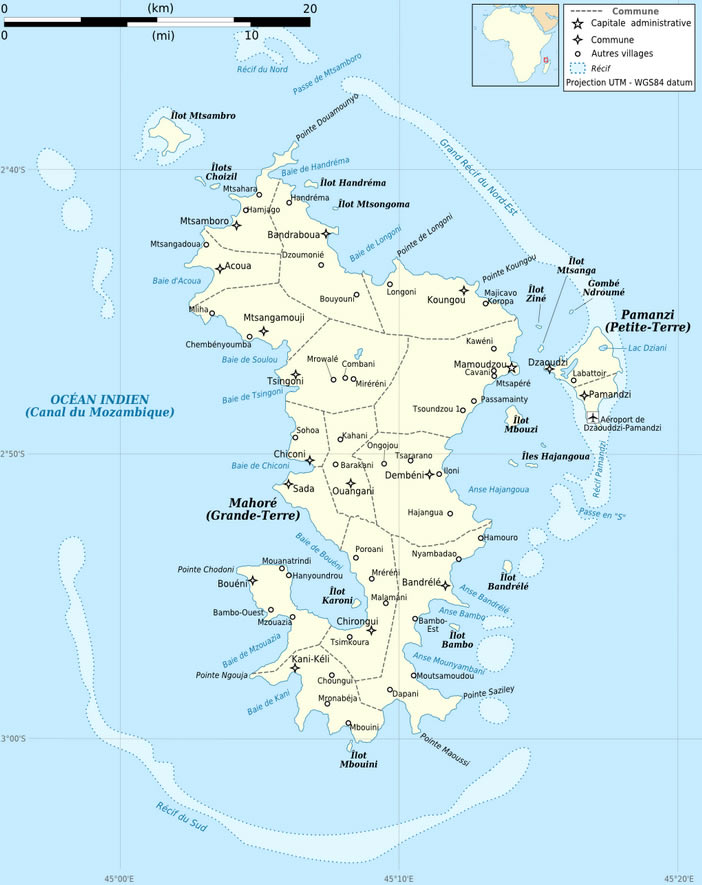 Carte de Mayotte