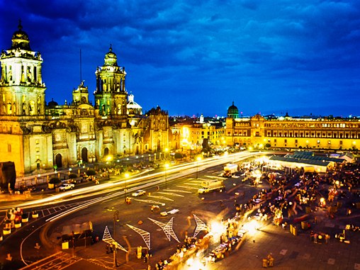 Mexique ville zocalo lieu