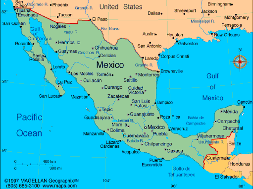 Mexique carte
