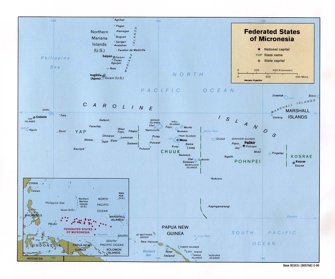 Micronesie carte