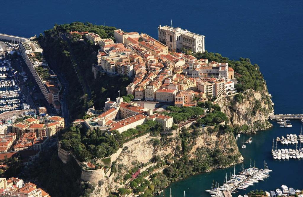 monaco ville vue rocher