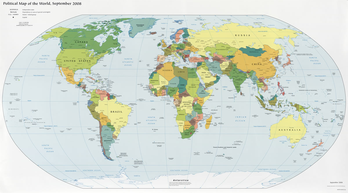 politique carte du monde