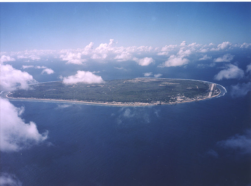 Vue aerienne de Nauru