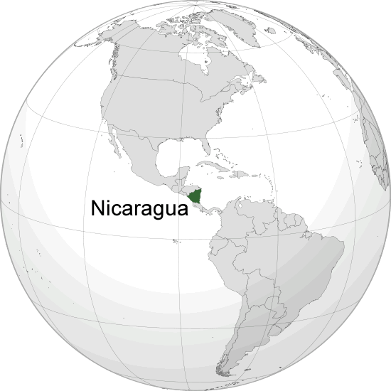 ou se trouve Nicaragua