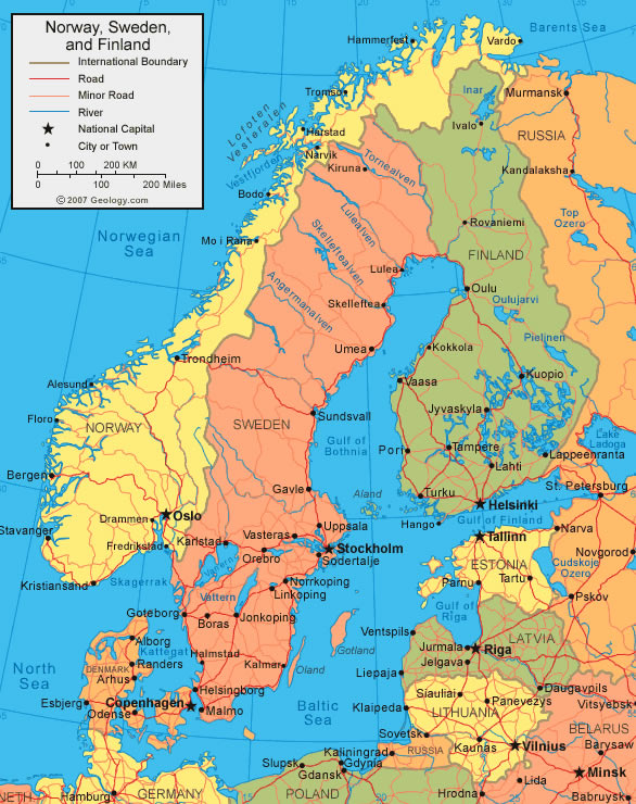 Carte de Norvege