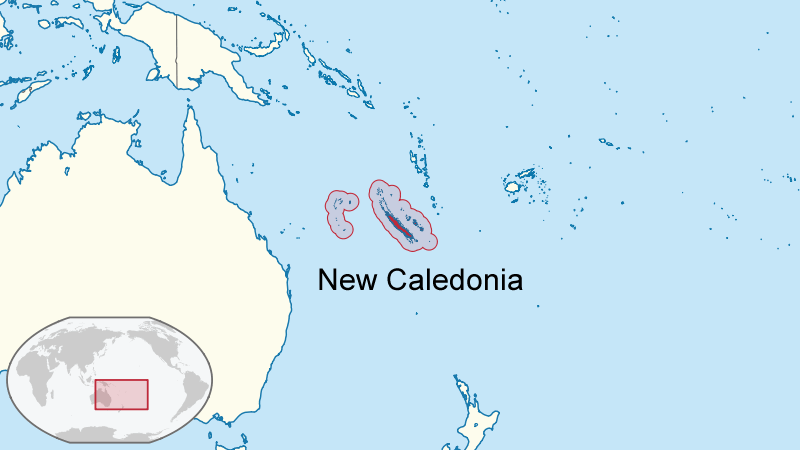 ou se trouve Nouvelle Caledonie