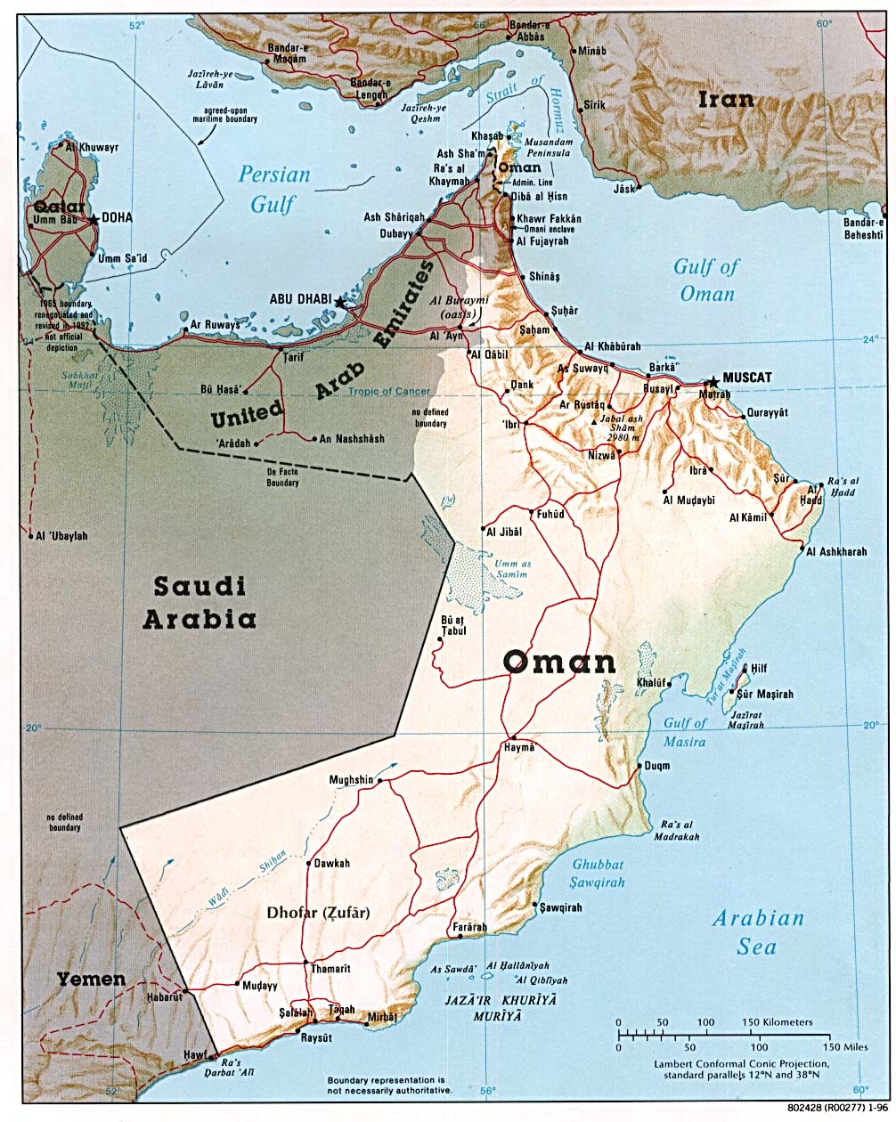 oman relief carte