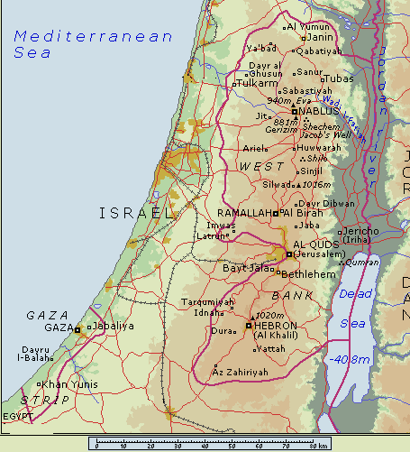 palestine carte