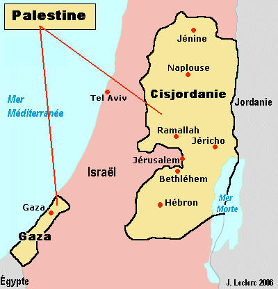 Palestine carte