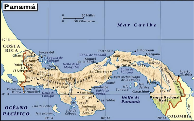 Carte de Panama