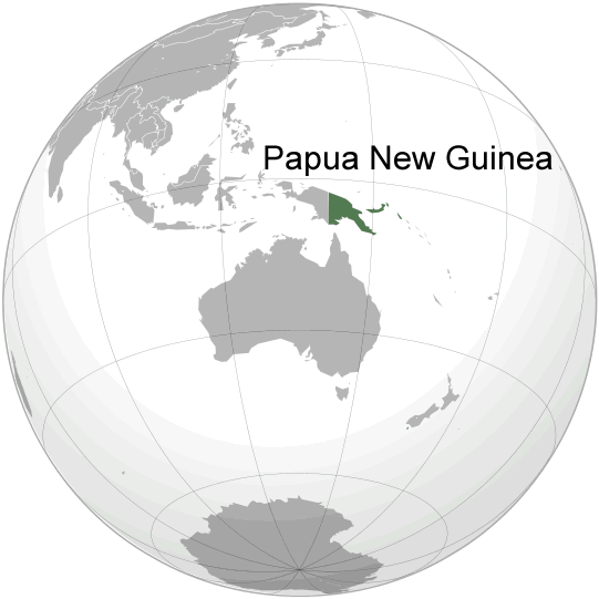 ou se trouve papouasie nouvelle guinee