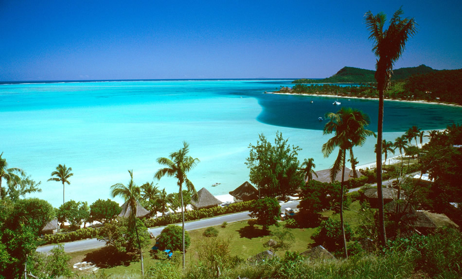 Matira plage Bora Bora Polynesie Francaise