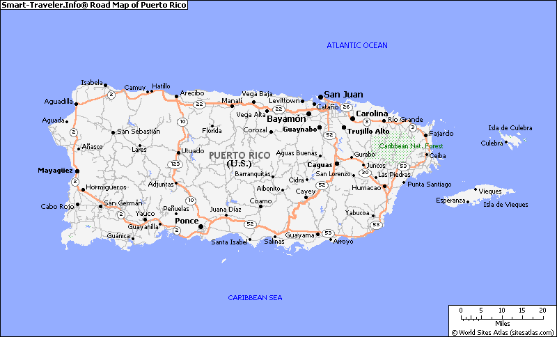 carte de Porto Rico