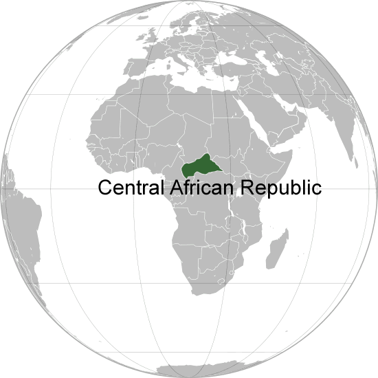 ou se trouve Republique Centrafricaine