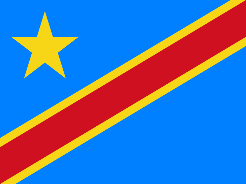 Republique Democratique du Congo drapeau