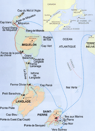 carte de saint pierre et miquelon