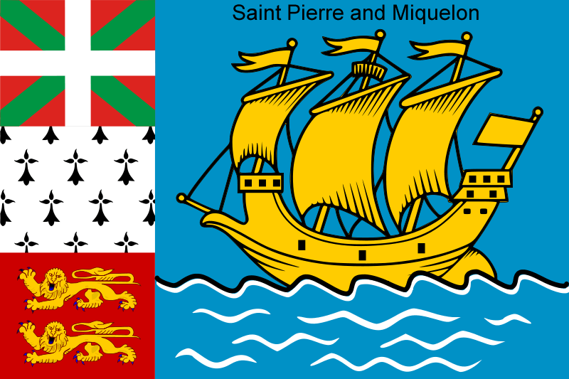 Saint Pierre et Miquelon Drapeau