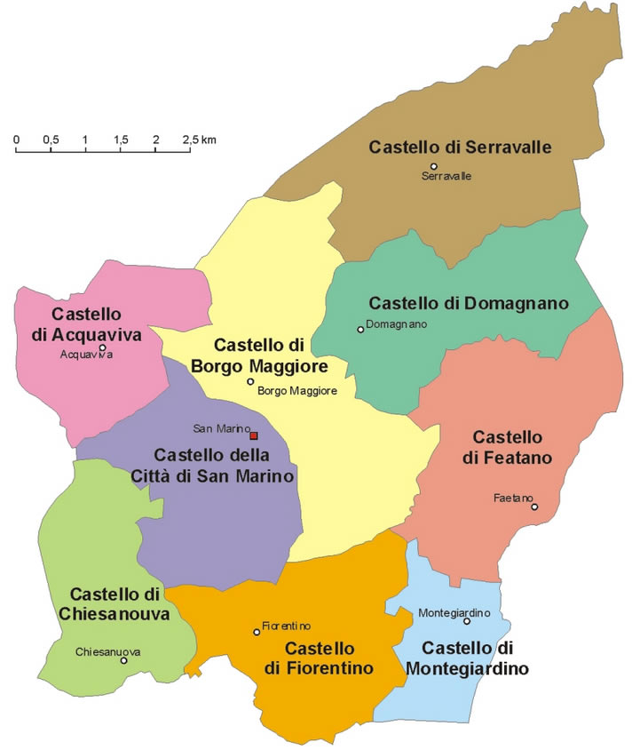 Carte de San Marino