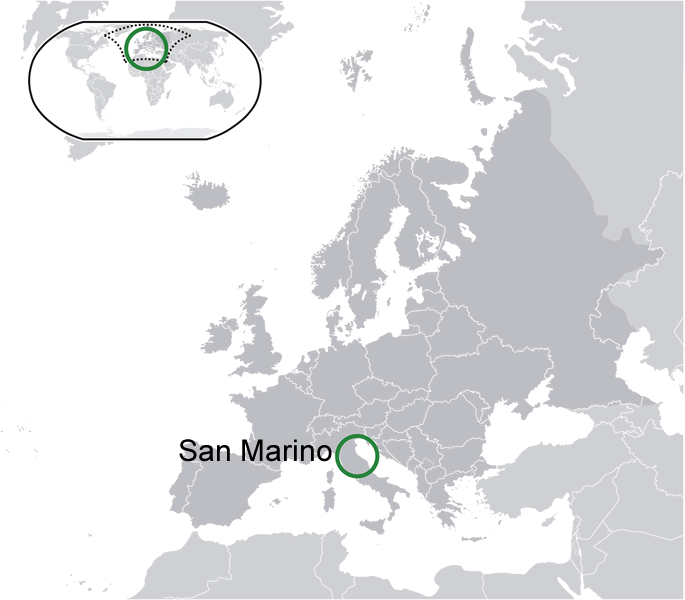ou se trouve San Marino