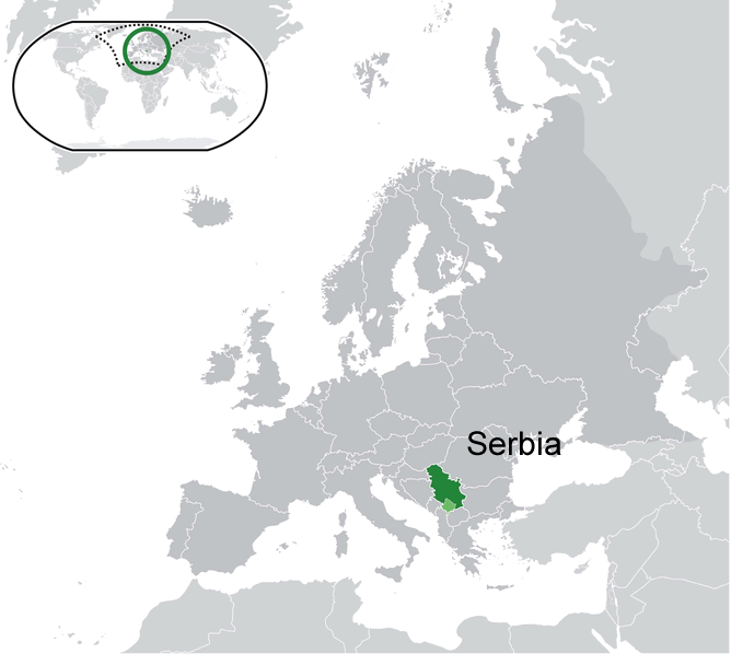ou se trouve Serbie
