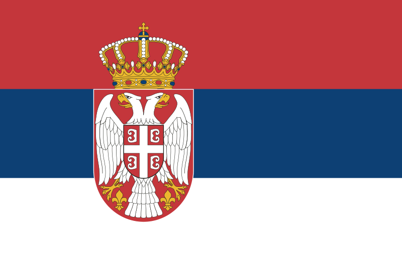 Serbie Drapeau