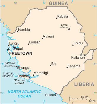 Sierra Leone carte