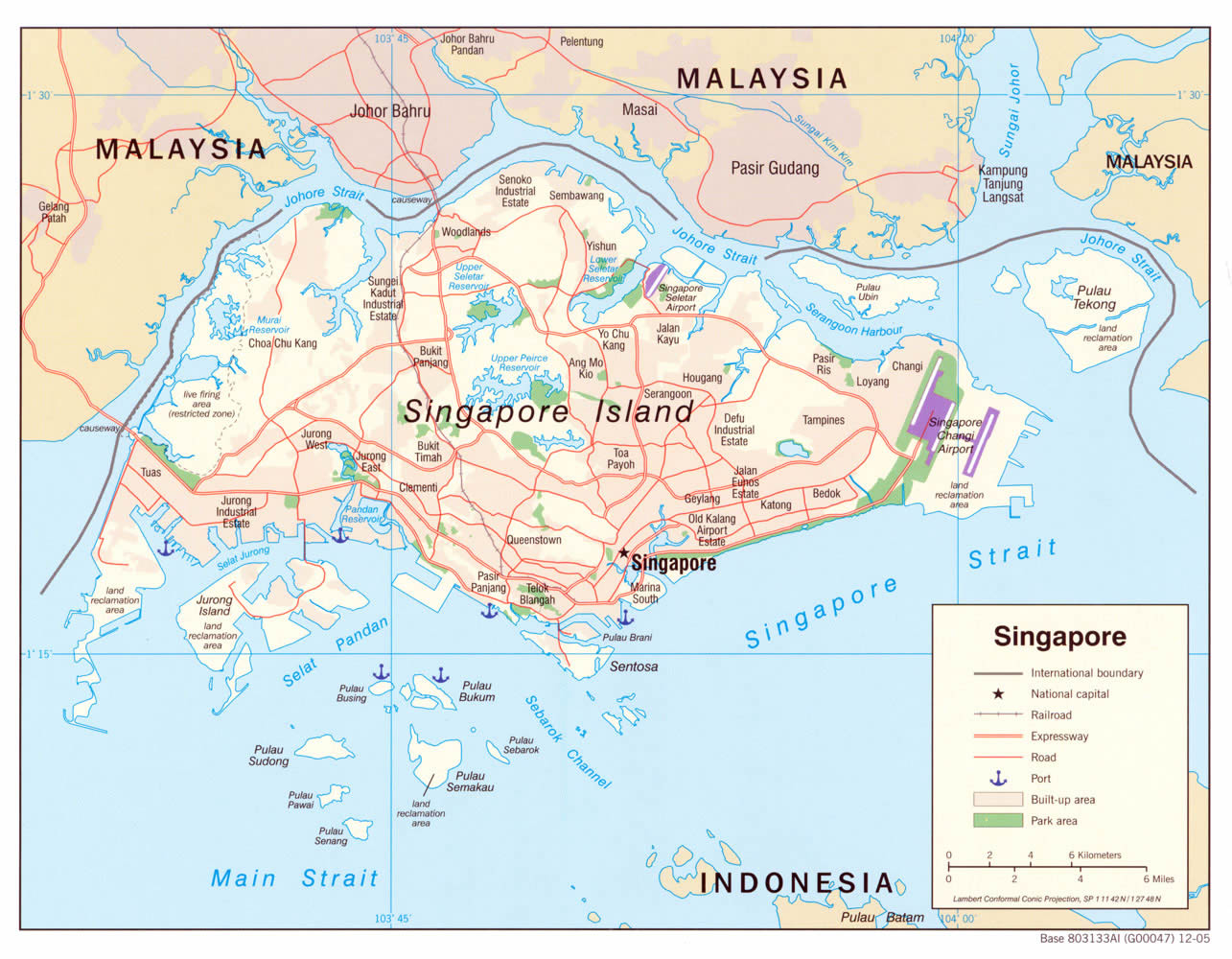carte de singapour
