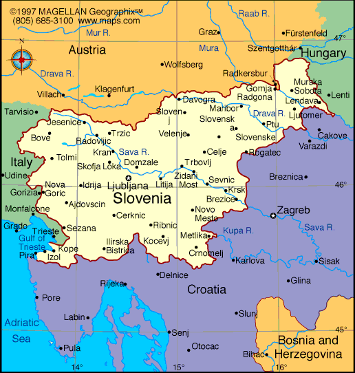 Slovenie carte