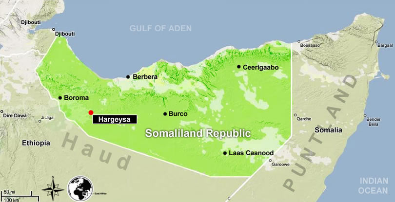 Carte de Somaliland