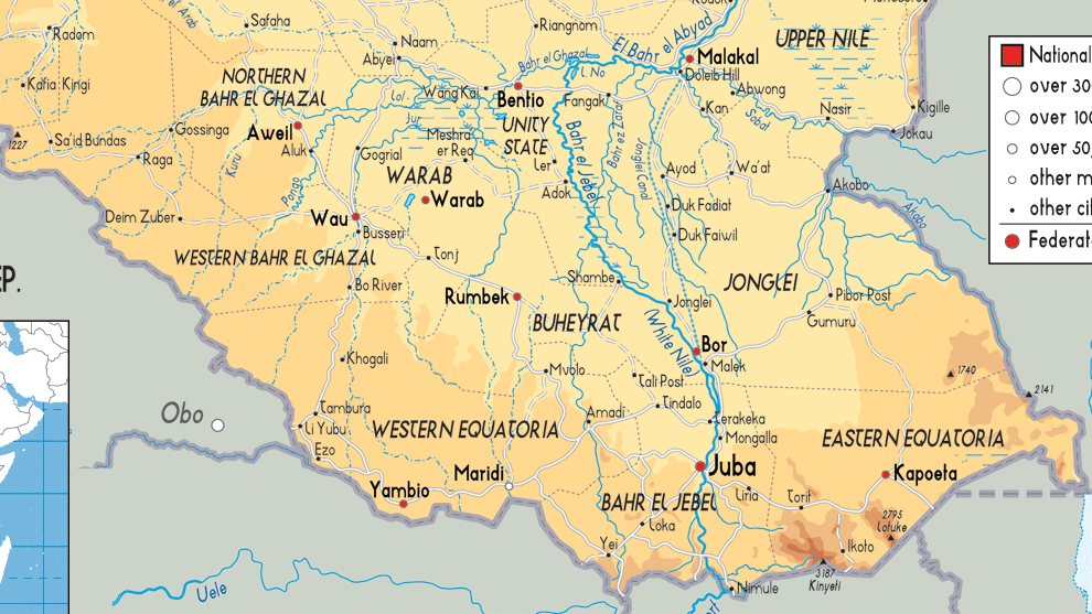 Soudan du Sud carte
