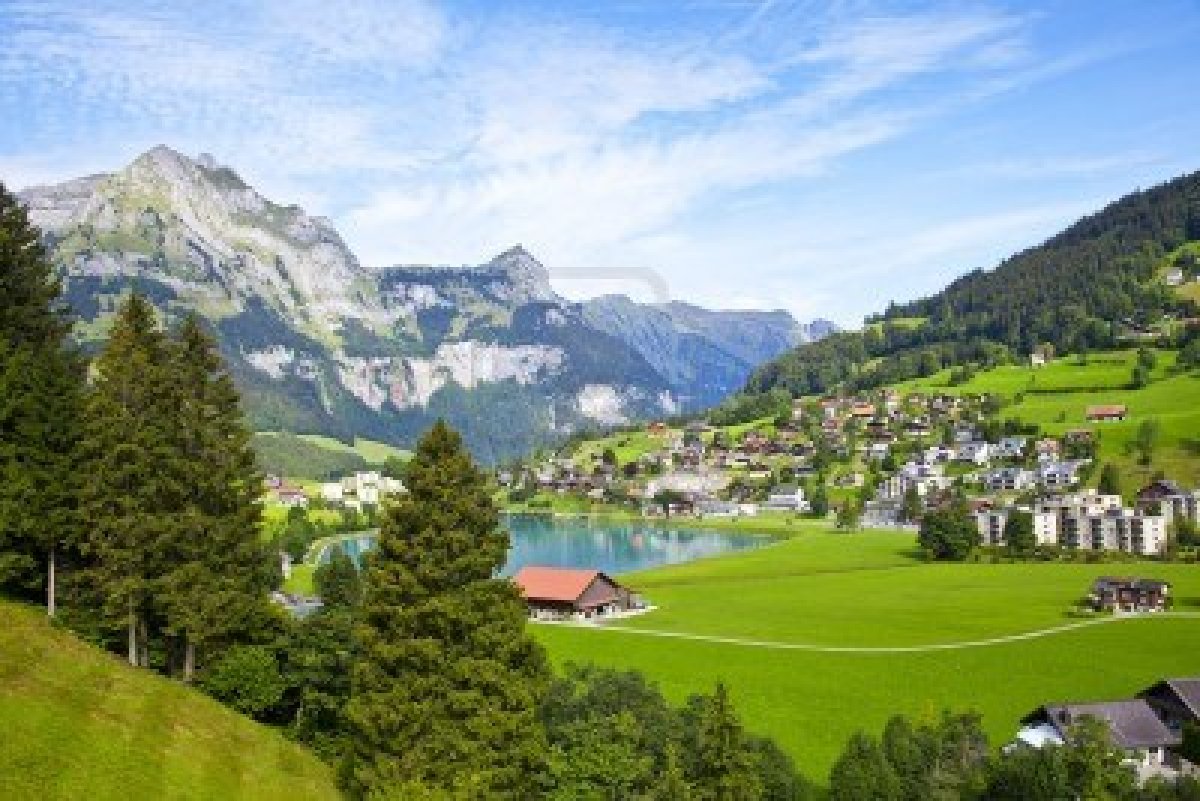 engelberg village Suisse