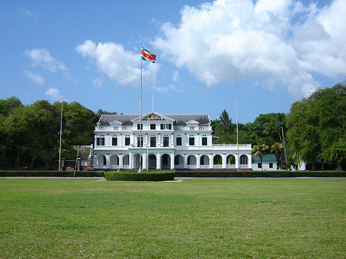 presidentiel palais Paramaribo surinam