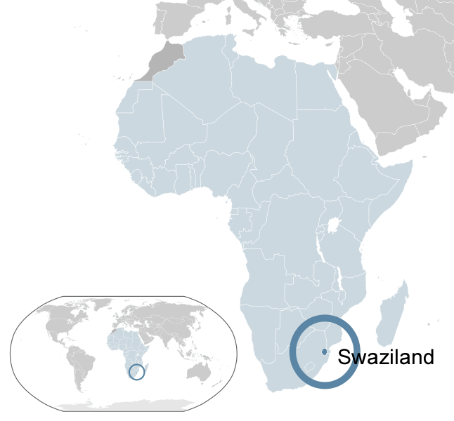 ou se trouve Swaziland