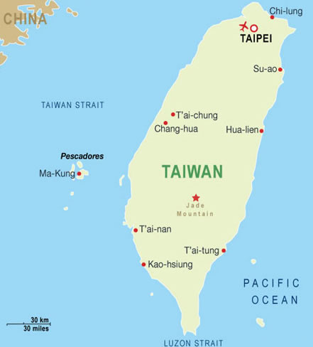 Taiwan carte