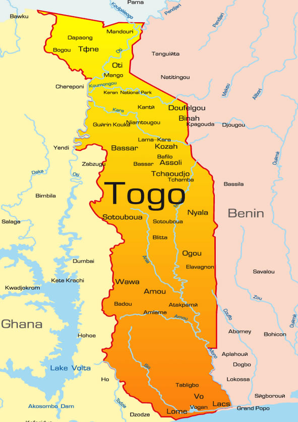 Carte de Togo