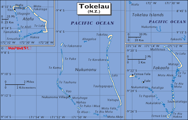 carte de Tokelaou