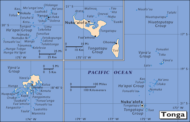 carte de Tonga