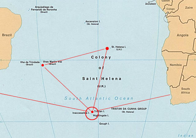 Tristan da Cunha carte