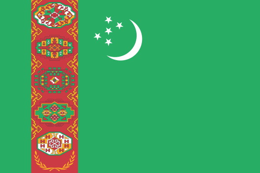 Turkmenistan Drapeau