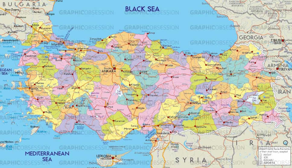 carte de turquie